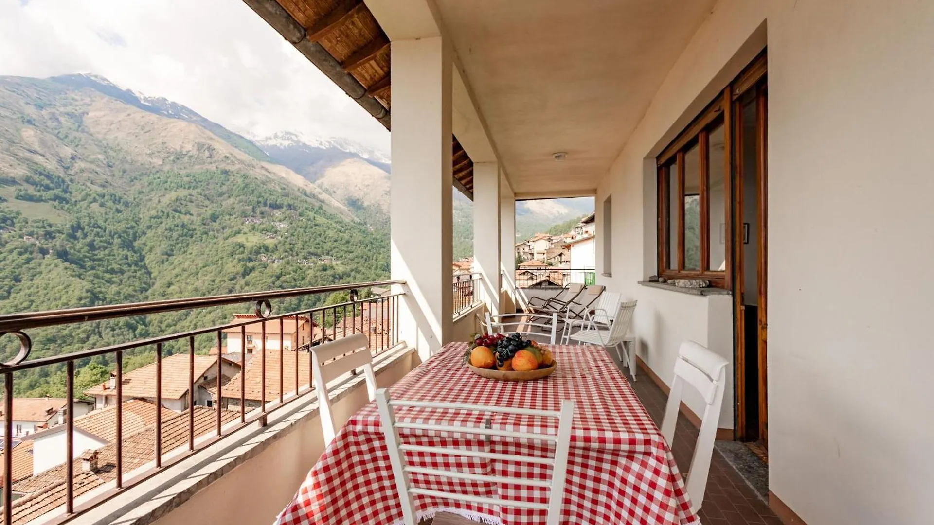 Sciura Elena'S Terrace With Lake, Mounts & Valley By Halldis Garzeno Italia